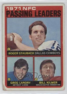 1972 Topps - [Base] #4 - Roger Staubach, Greg Landry, Billy Kilmer [Poor to Fair]