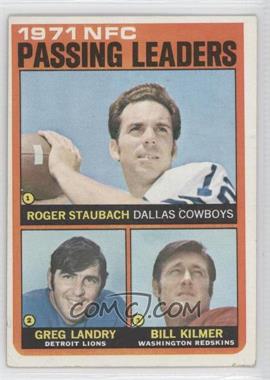 1972 Topps - [Base] #4 - Roger Staubach, Greg Landry, Billy Kilmer [Good to VG‑EX]