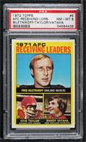 Fred Biletnikoff, Otis Taylor, Randy Vataha [PSA 8 NM‑MT]