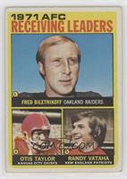 Fred Biletnikoff, Otis Taylor, Randy Vataha [Good to VG‑EX]