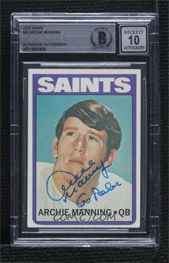 1972 Topps - [Base] #55 - Archie Manning [BAS 10]