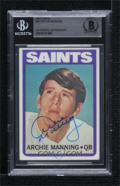 1972 Topps - [Base] #55 - Archie Manning [BAS BGS Authentic]
