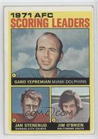 Garo Yepremian, Jan Stenerud, Jim O'Brien [Good to VG‑EX]