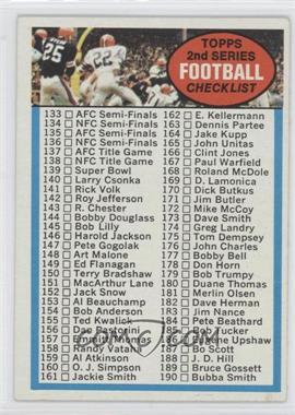1972 Topps - [Base] #79 - 2nd Series Checklist [Good to VG‑EX]