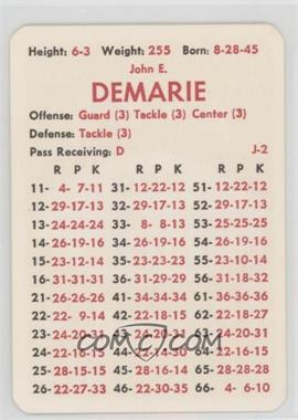 1973 APBA Football 1972 Season - [Base] #_JODE - John Demarie