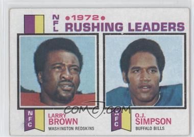 1973 Topps - [Base] #1 - Larry Brown, O.J. Simpson