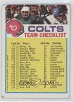 Baltimore Colts (Two Stars on Front) [Good to VG‑EX]