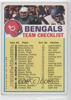 Cincinnati Bengals (One Star on Front) [Poor to Fair]