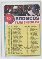 Denver Broncos (Two Stars on Front) [Noted]