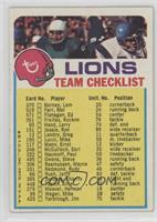 Detroit Lions (One Star on Front)