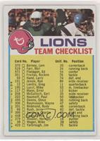 Detroit Lions (One Star on Front)