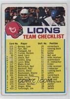 Detroit Lions (Two Stars on Front) [Poor to Fair]