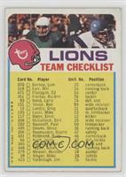 Detroit Lions (Two Stars on Front) [Good to VG‑EX]