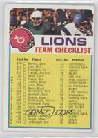 Detroit Lions (Two Stars on Front) [Good to VG‑EX]