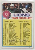 Detroit Lions (Two Stars on Front)
