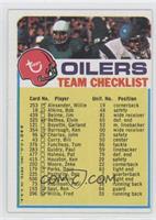 Houston Oilers (Two Stars on Front) [Good to VG‑EX]