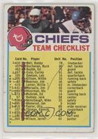 Kansas City Chiefs (Two Stars on Front) [Poor to Fair]