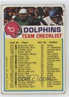 Miami Dolphins (One Star on Front) [Poor to Fair]