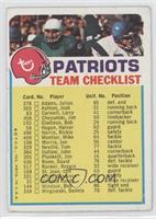 New England Patriots (One Star on Front) [Good to VG‑EX]
