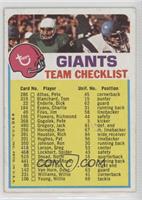 New York Giants (Two Stars on Front) [Good to VG‑EX]