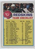 Washington Redskins (One Star on Front)