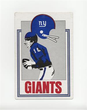 1974 Fleer Big Signs - [Base] #NYG - New York Giants [Poor to Fair]