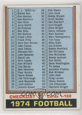 1974 Topps - [Base] #117 - Checklist