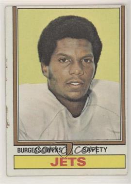 1974 Topps - [Base] #175 - Burgess Owens [Good to VG‑EX]