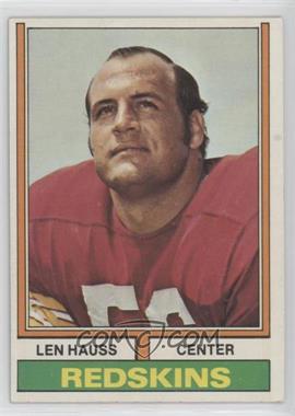 1974 Topps - [Base] #182 - Len Hauss