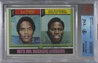 O.J. Simpson, John Brockington [JSA Certified Encased by BV…