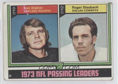 1974 Topps - [Base] #329 - Roger Staubach, Ken Stabler [Good to VG‑EX]