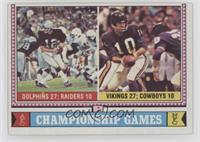 Championship Games - Ken Stabler, Fran Tarkenton