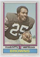 Frank Pitts (1972 Stats on Back)