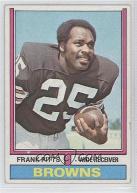 1974 Topps Parker Brothers Pro Draft - [Base] #11 - Frank Pitts (1972 Stats on Back) [Good to VG‑EX]