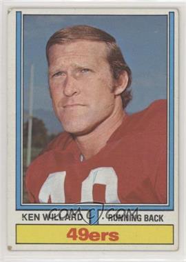 1974 Topps Parker Brothers Pro Draft - [Base] #19 - Ken Willard (1972 Stats on Back) [Good to VG‑EX]