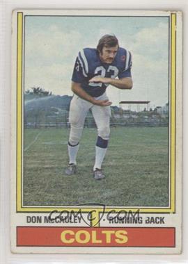 1974 Topps Parker Brothers Pro Draft - [Base] #43 - Don McCauley (1972 Stats on Back) [Good to VG‑EX]