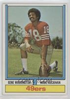 Gene A. Washington (1972 Stats on Back)