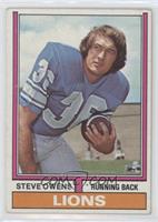 Steve Owens (1972 Stats on Back)