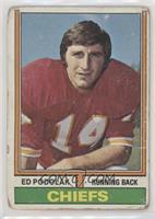 Ed Podolak (1972 Stats on Back) [Poor to Fair]