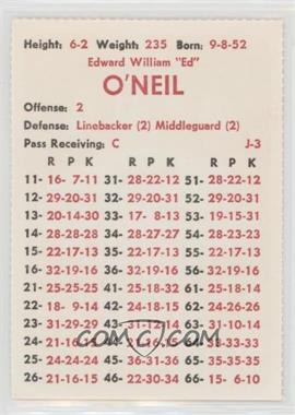 1975 APBA Football 1974 Season - [Base] - Perforated #_EDON - Ed O'Neil