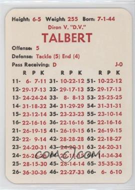 1975 APBA Football 1974 Season - [Base] #_DITA - Diron Talbert