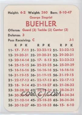 1975 APBA Football 1974 Season - [Base] #_GEBU - George Buehler