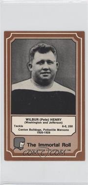 1975 Fleer Team Cloth Patch Stickers - The Immortal Roll #28 - Wilbur Henry [Good to VG‑EX]