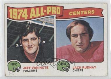 1975 Topps - [Base] #204 - Jeff Van Note, Jack Rudnay [Good to VG‑EX]