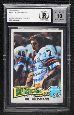 1975 Topps - [Base] #416 - Joe Theismann [BAS BGS Authentic]