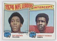 1974 NFL Leaders - Ray Brown, Emmitt Thomas [Poor to Fair]