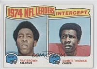 1974 NFL Leaders - Ray Brown, Emmitt Thomas [Good to VG‑EX]