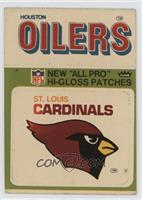 St. Louis Cardinals Logo (Houston Oilers) [Good to VG‑EX]