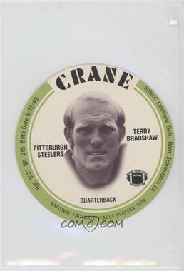 1976 MSA NFL Player Discs - [Base] - Crane Potato Chips #_TEBR.1 - Terry Bradshaw (Green)