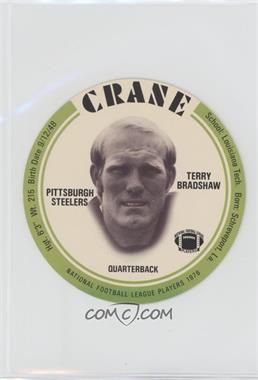 1976 MSA NFL Player Discs - [Base] - Crane Potato Chips #_TEBR.1 - Terry Bradshaw (Green)